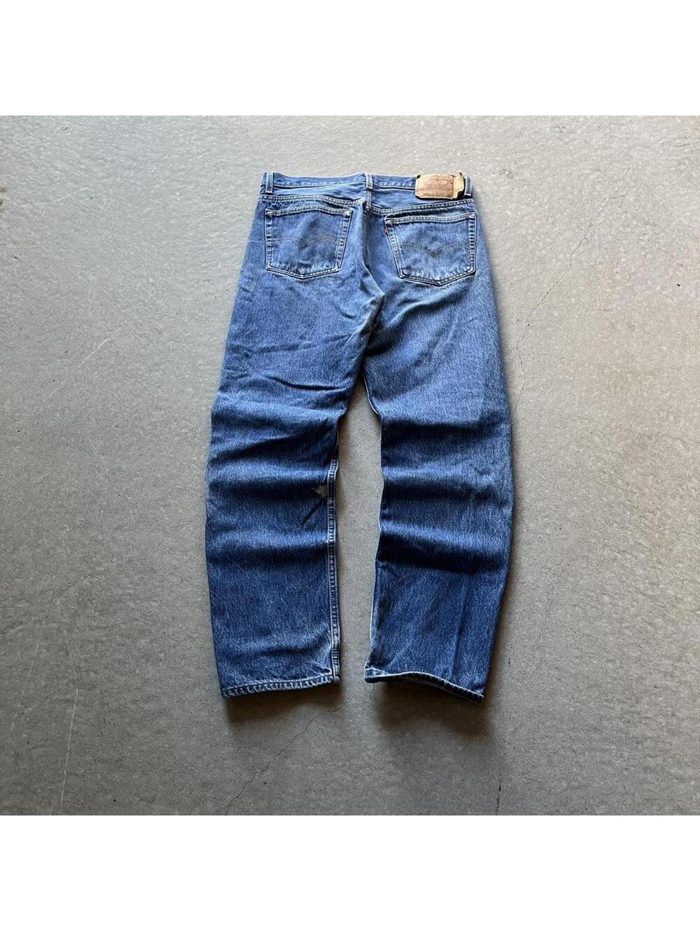 Vintage Levis 501xx Jeans Mens 35x33 Blue Denim Button Fly Medium Wash 1994 USA